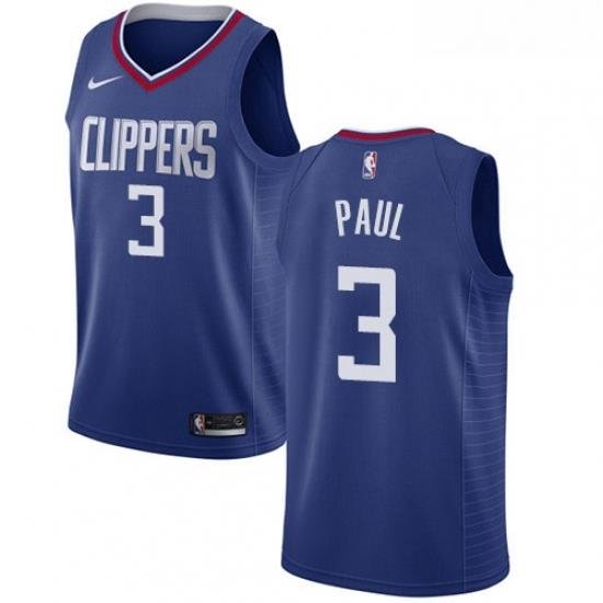 Youth Nike Los Angeles Clippers 3 Chris Paul Swingman Blue Road NBA Jersey Icon Edition