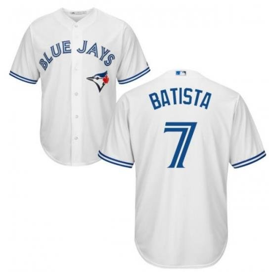 Men's Toronto White Jays Tony Batista #7 Majestic Royal Cool Base Stitched Jersey