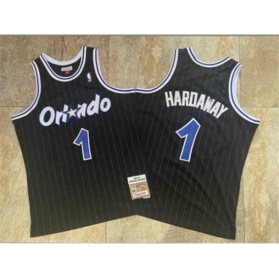 Magic 1 Anfernee Hardaway Black 1994 95 Hardwood Classics Jersey