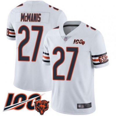 Youth Chicago Bears 27 Sherrick McManis White Vapor Untouchable Limited Player 100th Season Football Jersey