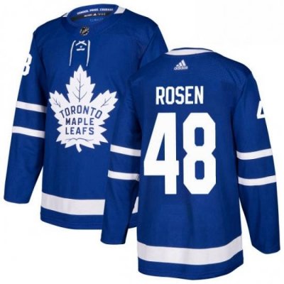 Mens Adidas Toronto Maple Leafs 48 Calle Rosen Premier Royal Blue Home NHL Jersey