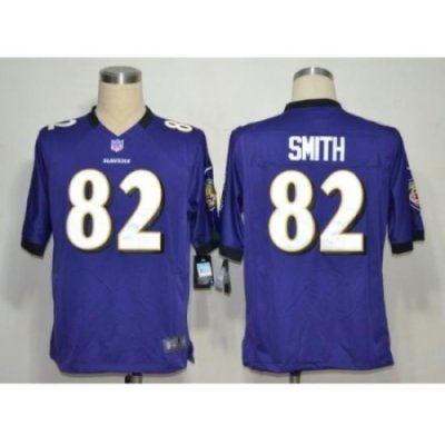 Nike Baltimore Ravens 82 Torrey Smith purple Game NFL Jersey