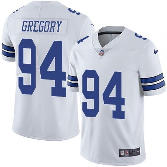 Nike Cowboys #94 Randy Gregory White Mens Stitched NFL Vapor Untouchable Limited Jersey