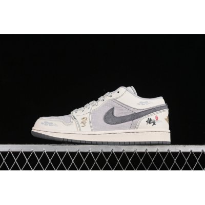 AIR JORDAN 1 LOW WHITE GREY GOLD