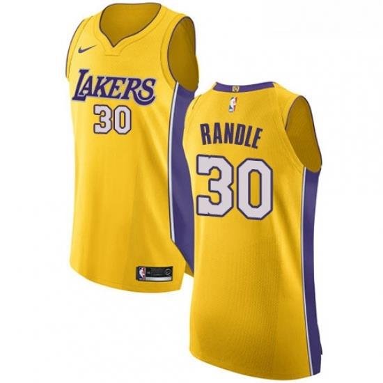 Youth Nike Los Angeles Lakers 30 Julius Randle Authentic Gold Home NBA Jersey Icon Edition