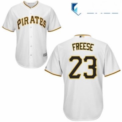 Youth Majestic Pittsburgh Pirates 23 David Freese Authentic White Home Cool Base MLB Jersey