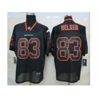 Nike Denver Broncos 83 Wes Welker black Elite lights out NFL Jersey