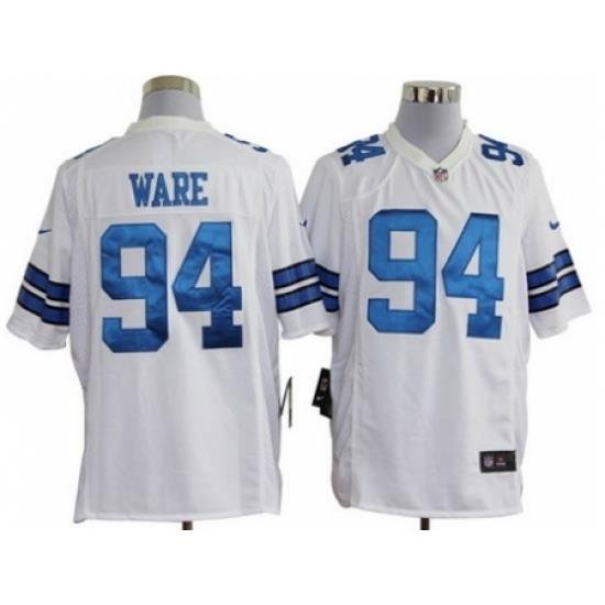 Nike Dallas CoWboys 94 DeMarcus Ware White Game Jersey