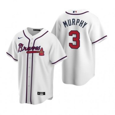 Mens Nike Atlanta Braves 3 Dale Murphy White Home Stitched Baseball Jerse