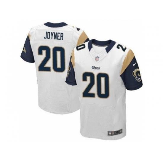 Nike St. Louis Rams 20 Lamarcus Joyner Elite White NFL Jersey