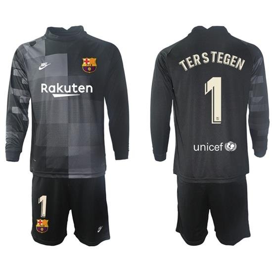 Men Barcelona Long Sleeve Soccer Jerseys 528