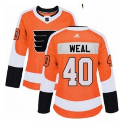 Womens Adidas Philadelphia Flyers 40 Jordan Weal Premier Orange Home NHL Jersey