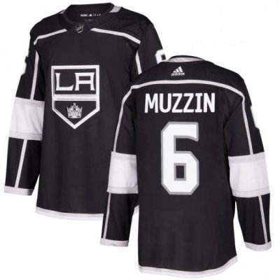 Mens Adidas Los Angeles Kings 6 Jake Muzzin Premier Black Home NHL Jersey