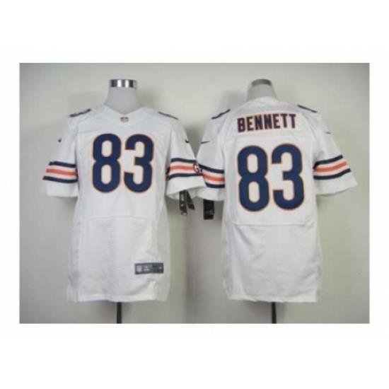 Nike Chicago Bears 83 Martellus Bennett white Elite NFL Jersey