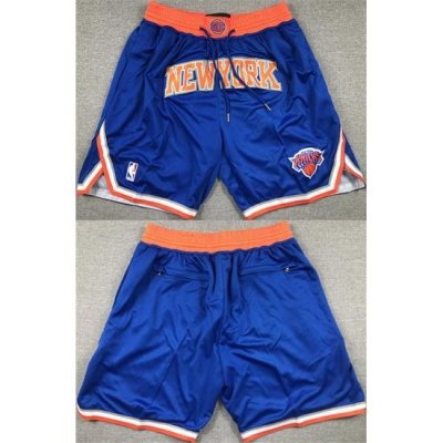 Men New Yok Knicks Royal Shorts