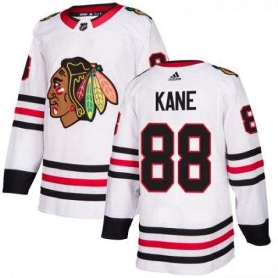 Womens Adidas Chicago Blackhawks 88 Patrick Kane Authentic White Away NHL Jersey