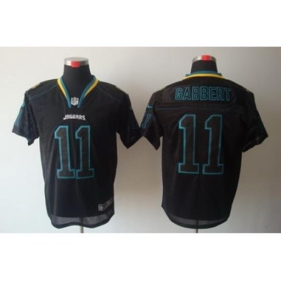 Nike Jacksonville Jaguars 11 Blaine Gabbert Black Elite Lights Out NFL Jersey