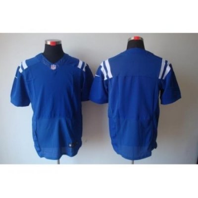 Nike Indianapolis Colts Blank Blue Elite NFL Jersey