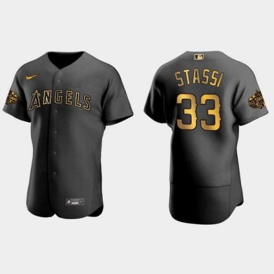 Men Los Angeles Angels Max Stassi 2022 Mlb All Star Game Authentic Black Men Jersey