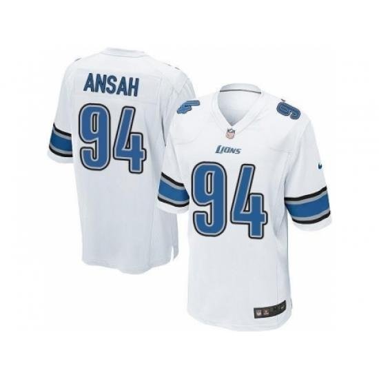 Nike NFL Detroit Lions #94 Ziggy Ansah Limited Youth White Road Jersey