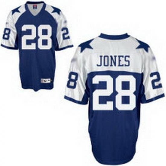 Dallas CoWboys 28 Felix Jones Blue Jerseys throWback