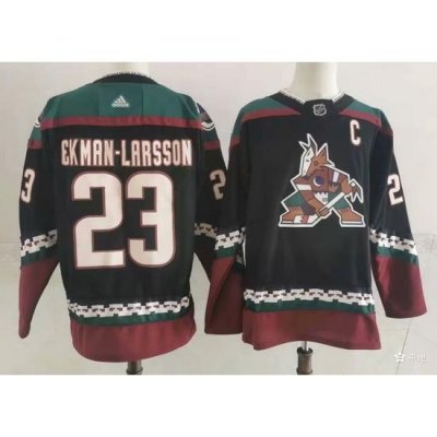 Men Arizona Coyotes 23 Oliver Ekman Larsson Throwback Kachina Black Jersey