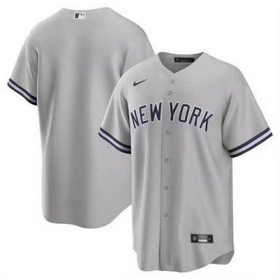 Youth NeW York Yankees Blank Gray Cool Base Stitched Baseball Jersey