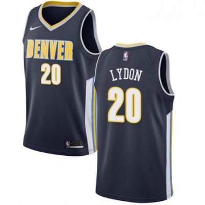 Womens Nike Denver Nuggets 20 Tyler Lydon Authentic Navy Blue Road NBA Jersey Icon Edition