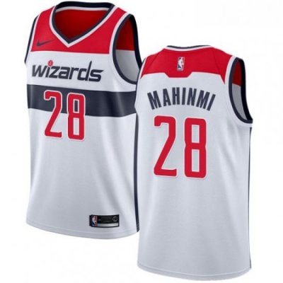 Youth Nike Washington Wizards 28 Ian Mahinmi Swingman White Home NBA Jersey Association Edition