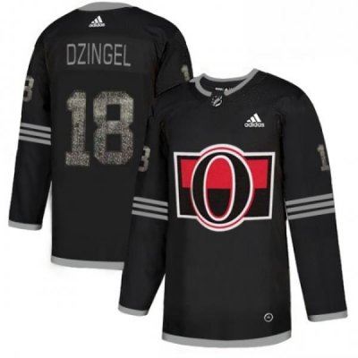 Men's Adidas Ottawa Senators #18 Ryan Dzingel Black 1 Authentic Classic Stitched NHL Jersey