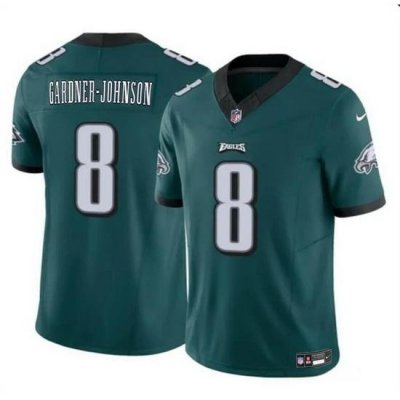 Youth Philadelphia Eagles 8 Chauncey Gardner Johnson Green 2024 F U S E Vapor Untouchable Limited Stitched Football Jersey