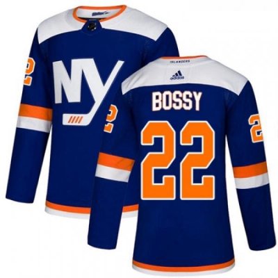 Youth Adidas New York Islanders 22 Mike Bossy Premier Blue Alternate NHL Jersey