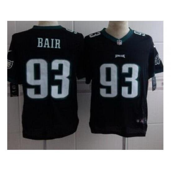 Nike Philadelphia Eagles 93 Brandon Bair Black Elite NFL Jersey