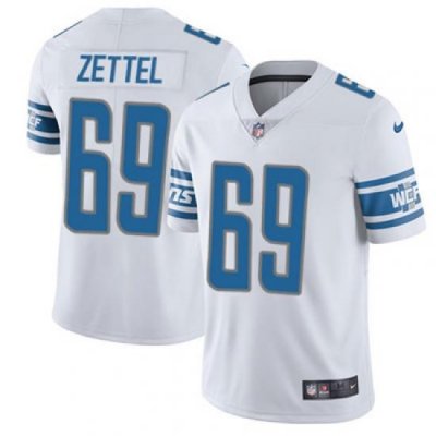 Youth Nike Lions #69 Anthony Zettel White Stitched NFL Vapor Untouchable Limited Jersey