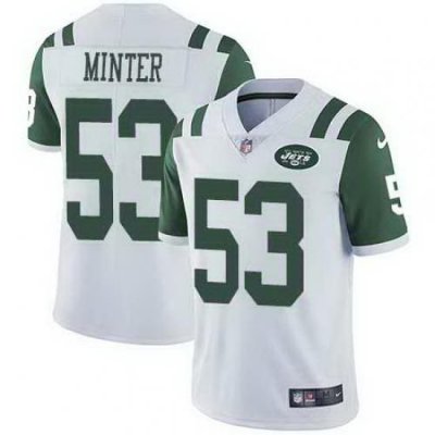 Nike Jets 53 Kevin Minter White Vapor Untouchable Limited Jersey