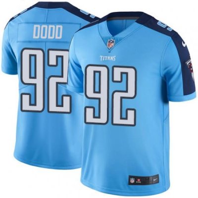 Nike Titans #92 Kevin Dodd Light Blue Mens Stitched NFL Limited Rush Jersey