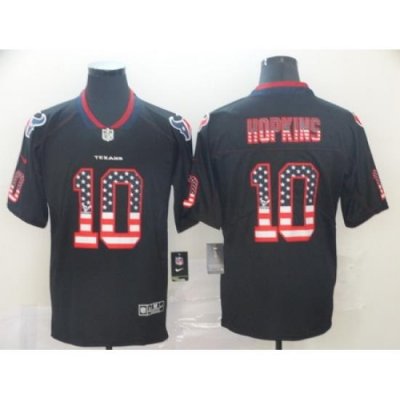 Nike Texans 10 DeAndre Hopkins Black USA Flash Fashion Limited Jersey