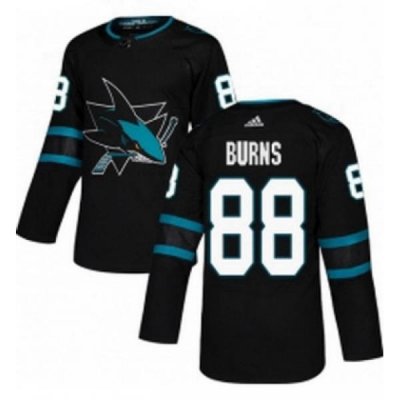 Mens Adidas San Jose Sharks 88 Brent Burns Premier Black Alternate NHL Jersey