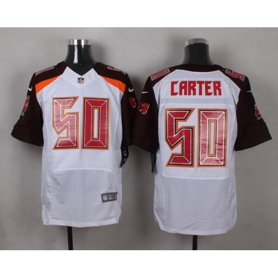 Nike Tampa Bay Buccaneers #50 Bruce Carter White Mens Stitched NFL New Elite Jersey