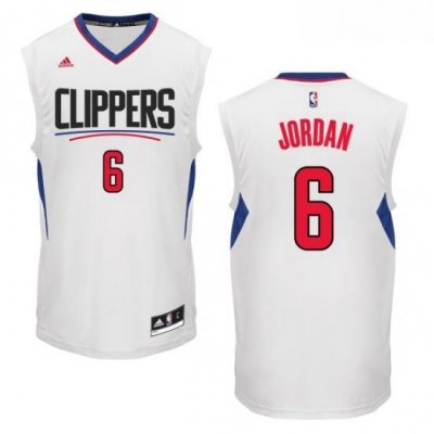 Youth Adidas Los Angeles Clippers 6 DeAndre Jordan Swingman White Home NBA Jersey