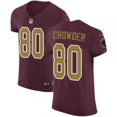 Nike Redskins #80 Jamison Crowder Burgundy Red Alternate Mens Stitched NFL Vapor Untouchable Elite Jersey