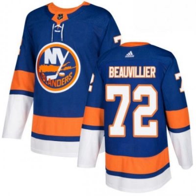 Youth Adidas New York Islanders 72 Anthony Beauvillier Premier Royal Blue Home NHL Jersey