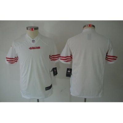 Youth Nike San Francisco 49ers Blank White Limited Jerseys