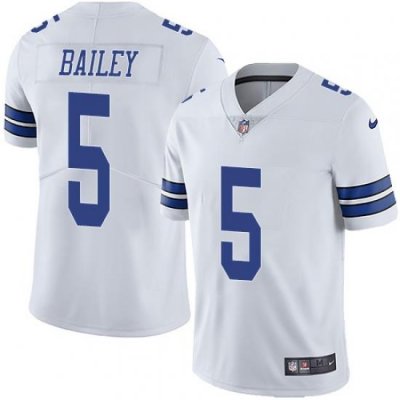 Nike Cowboys #5 Dan Bailey White Mens Stitched NFL Vapor Untouchable Limited Jersey