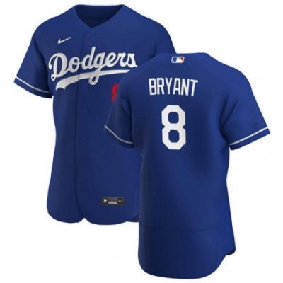 Nike Dodgers 8 Kobe Bryant Blue Flexbase Jersey