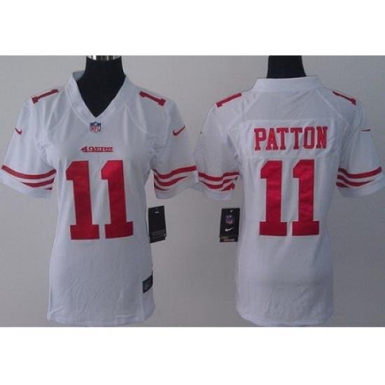 Women Nike San Francisco 49ers 11 Quinton Patton White NFL Jerseys