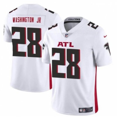 Youth Atlanta Falcons 28 Carlos Washington Jr White Vapor Untouchable Limited Stitched Football Jersey