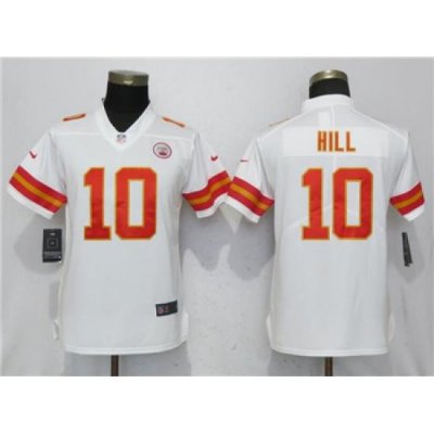 Nike Chiefs #10 Tyreek Hill White Women Vapor Untouchable Limited Jersey