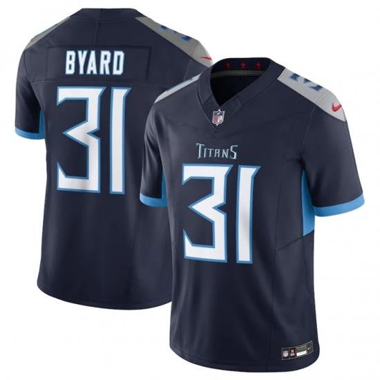 Men Tennessee Titans 31 Kevin Byard Navy 2023 F U S E Vapor Untouchable Stitched Jersey