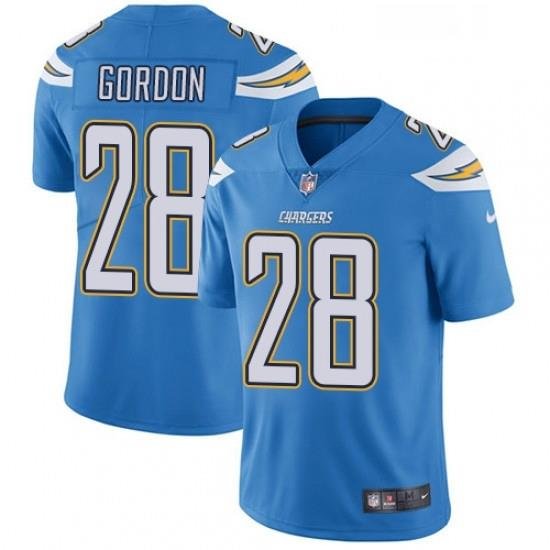 Youth Nike Los Angeles Chargers 28 Melvin Gordon Elite Electric Blue Alternate NFL Jersey